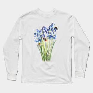 Bluebells And Bees Long Sleeve T-Shirt